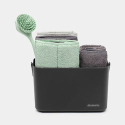Brabantia Household Cleaning Brushes Sinkside Set 8 Pieces Dark Grey