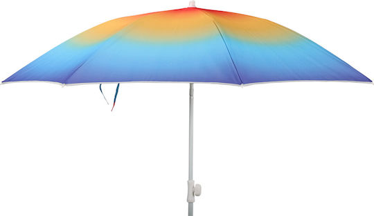 Folding Beach Umbrella Diameter 1.8m with UV Protection Blue