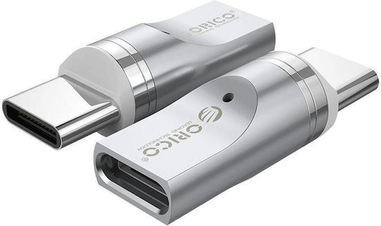 Orico Konverter Micro-USB weiblich zu USB-C männlich Silber 1Stück MT01-SV