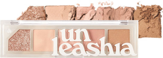 Unleashia Mood Shower Eye Shadow Palette in Solid Form Pink-beige 4gr