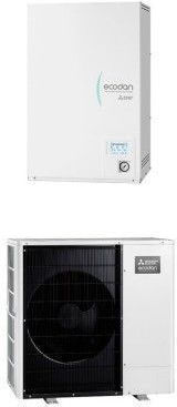 Mitsubishi Electric Ecodan Αντλία Θερμότητας 14kW Τριφασική 60°C Split