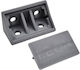 Corner Support With Plastic Cap Leon 20x20x40mm 100 Pieces Grey 134-03202040gr