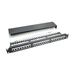 Patch Panel 24 Ports 1u Ftp Cat.6 Krone+110 Integrated Cable Support Emtex Patch Panel 24 Ports 1u Ftp Cat.6 Krone+110 Integrated Cable Support Emtex
