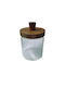 AGC General Use Glass Jar with Airtight Lid Transparent 9x9x18.5cm 1 Pieces