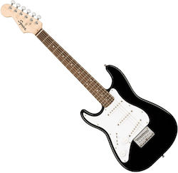 Fender Mini Chitară Electrică Mână Stângă Stratocaster Neagră Fender Mini Chitară Electrică Mână Stângă Stratocaster Neagră