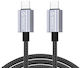 Orico Gqa60 Cablu USB de Tip C La USB de Tip C 60W 1.5m Negru
