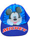 Disney Παιδικό Καπέλο Jockey Υφασμάτινο Mickey Μπλε