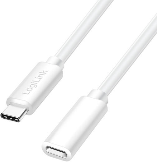 Logilink Cablu De Date și Încărcare Pentru Smartphone Usb 2.0 Usb Type-c F La Usb Type-c M 1m Pd 100w Dublu Ecranat Plastic Alb "cu0220" Ștampilă Verde 0.08 Lei