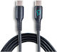 Spacer Cablu Date și Alimentare Smartphone USB Type-C M La USB Type-C M Ambalaj Pungă PVC 1.8m Negru "spdc-typec-typec-pvc-bk-1.8" Ștampilă Verde 0.08 Lei