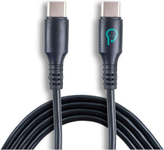 Spacer Cablu Date și Alimentare Smartphone USB Type-C M La USB Type-C M Ambalaj Pungă PVC 1.8m Negru "spdc-typec-typec-pvc-bk-1.8" Ștampilă Verde 0.08 Lei