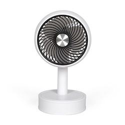 Livoo Tea310w Ventilator Mini Reîncărcabil de Birou 3 Viteze Diametru 7,5cm Baterie 500 mAh 2h Autonomie Alb