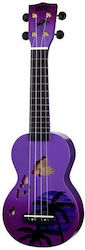 Mahalo Hawaii Purple Ukulele