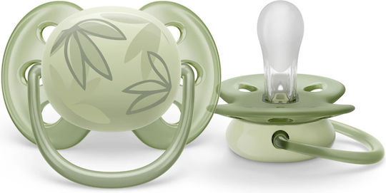 Philips Ultra Soft Πιπίλα Σιλικόνης Πράσινο για 0-6 μηνών