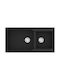 Sanitec Ultra Granite Drop-In Sink Inox W98xD50cm Grafite