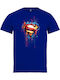 Pegasus Unisex Bluse Blau Royal Logo