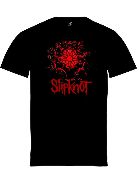 Pegasus Schwarz Bedruckte Bluse Slipknot