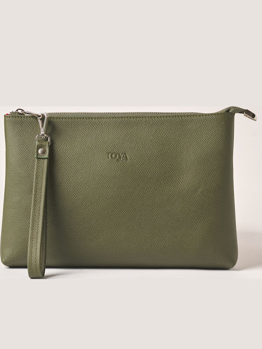 Toya Leder Damentasche Handtasche Grün