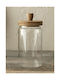 Galifas General Use Glass Jar with Airtight Lid Transparent 9x14cm 1 Piece