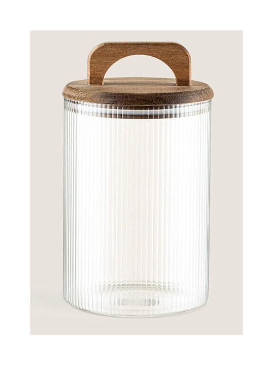 Galifas General Use Glass Jar with Airtight Lid Transparent 10x14cm 1 Piece