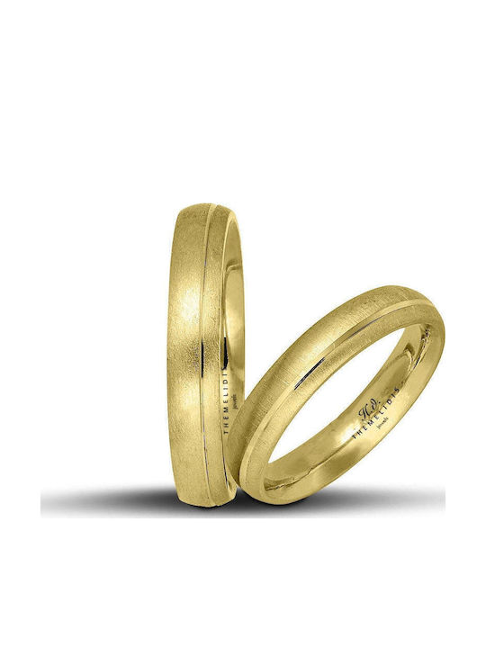 Themelidis Jewels Σετ Βέρες από Κίτρινο Χρυσό 14Κ