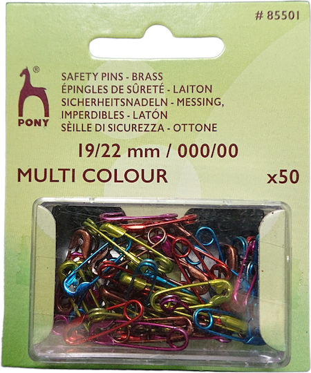 Multicolour Safety Pins Length 19 22 mm 50 Pieces