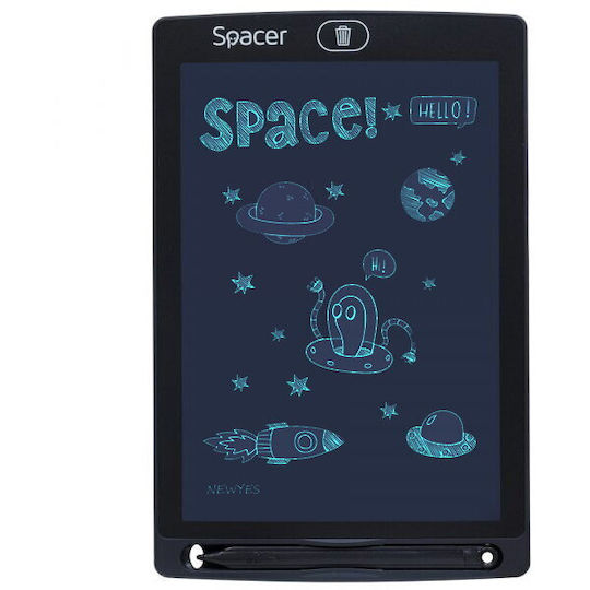 Spacer Led Tablet Writing Drawing Interactive E-learning 8.5 Inches Display Black Cr1220 Battery sptb-led Green Stamp 0.8 Lei