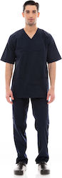 IdealPress Scrub Unisex Hose & Bluse Set Marine...