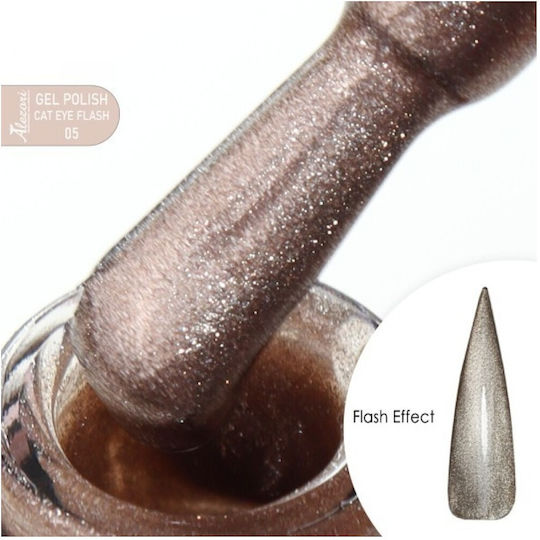 Alezori Halb-permanenter Nagellack 05 Katzenauge 15ml 1Stück