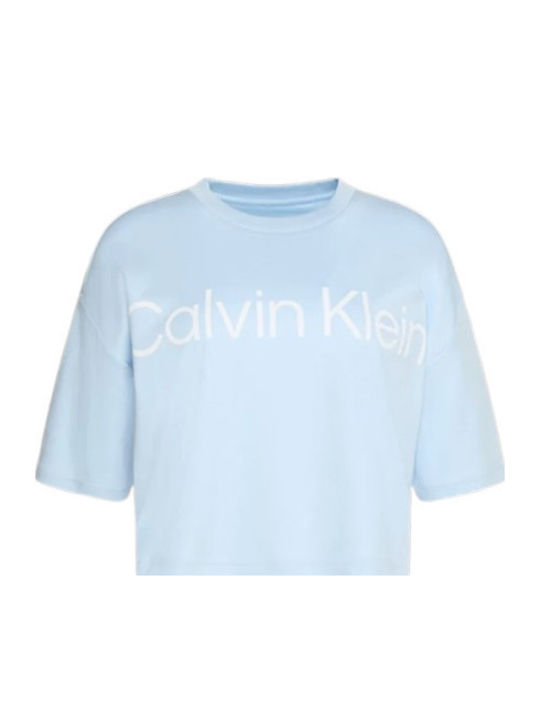 Calvin Klein Damen T-Shirt Hellblau LV044C903G-VE0 Skroutz Germany