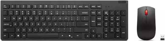 Lenovo Essential Wireless Keyboard Mouse Combo Gen2 Σετ Πληκτρολόγιο & Ποντίκι Ελληνικό
