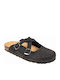 Mules mit Absatz in Schwarz Farbe