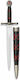 Spathaki Tole10 Knife Dagger Black-Red 23.7 Cm ...