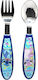 Disney Baby Cutlery Set made of Metal Blue 2pcs