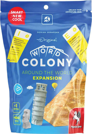 Разширение на играта Word Colony: Around the World за 2-4 играчи 8+ години (EN) Pegasus Spiele