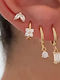 Amalfi Accessories Set Ohrringe aus Stahl Vergoldet