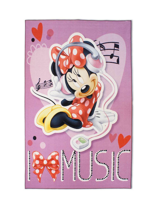 Disney Minnie Παιδικό Χαλί Minnie Ροζ