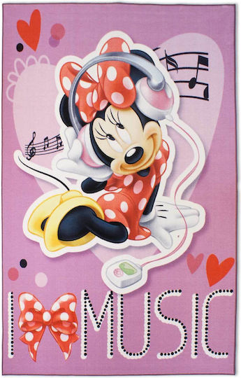 Disney Kids Synthetic Rug Minnie Minnie
