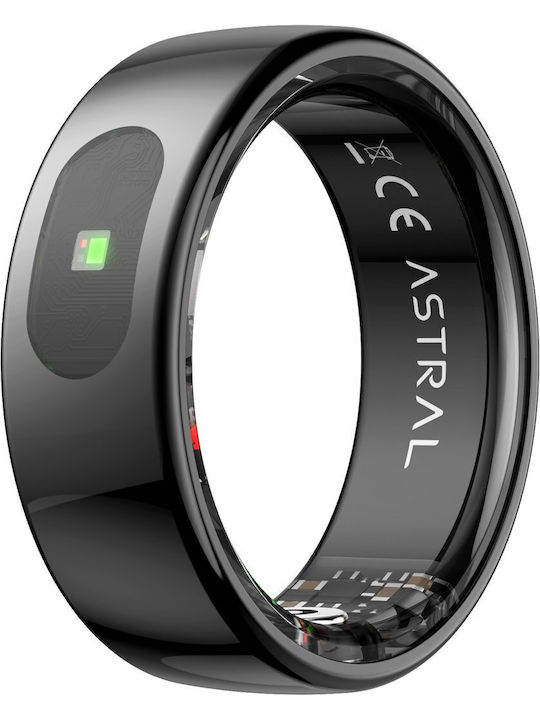 Forever Astral SR-100 Smart Ring 19.1mm Wasserdicht mit Pulsmesser Schwarz