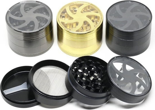 Râșniță De Tutun Mado 52mm 4 Părți 661-2161 Aluminiu Fereastră Verde
