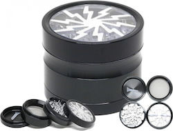 Amsterdam Silber Schwarzer Jk07 Mix Aluminium 4 Teile 60mm Παράθυρο