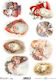 Natürliches Transparentpapier Santa Claus Bilder Etc 29.7x21cm