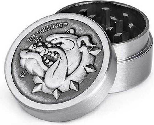 Bulldog Amsterdam Râșniță Metalică Argintie 40mm 2 Părți Design Nou