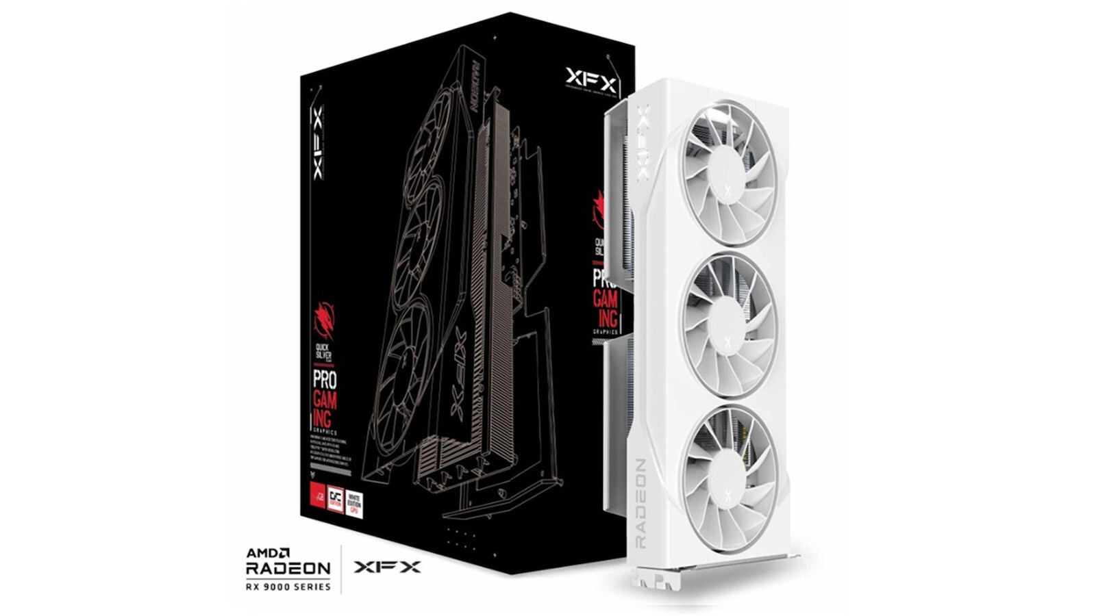 XFX Radeon RX 9060 XT 16GB GDDR6 Swift OC White Triple Fan Gaming Edition Κάρτα Γραφικών