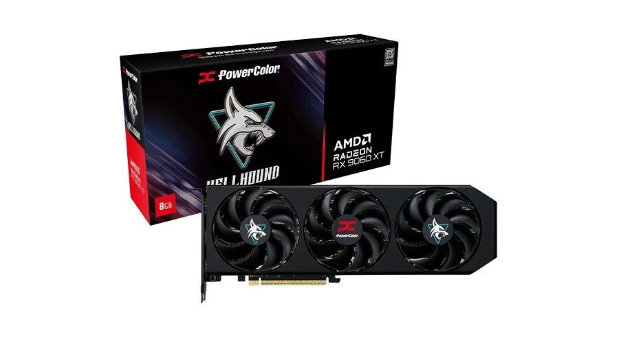 PowerColor Radeon RX 9060 XT 8GB GDDR6 Hellhound Κάρτα Γραφικών