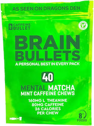 Performance Bullet Brain Bullets 80mg 7g 40 Chewable Tablets Mint Matcha