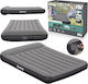 Bestway Inflatable Double Air Mattress with Integrated Electric Pump 191x137x30cm Grey