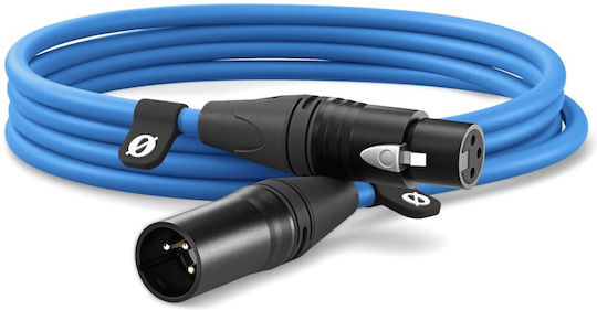 Rode Cablu XLR de sex masculin - XLR de sex feminin Albastru 3m O698813009954