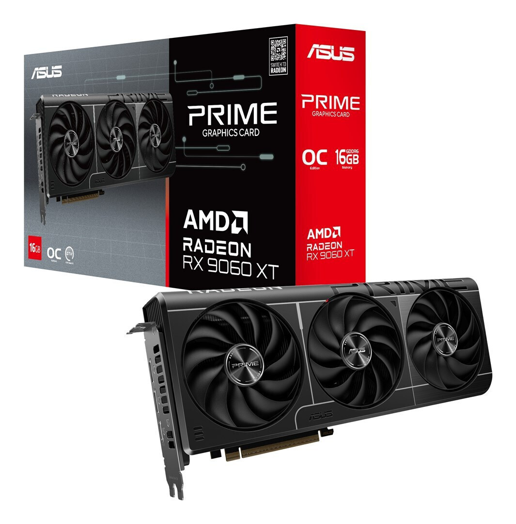 Asus Radeon RX 9060 XT 16GB GDDR6 Prime OC Edition Κάρτα Γραφικών