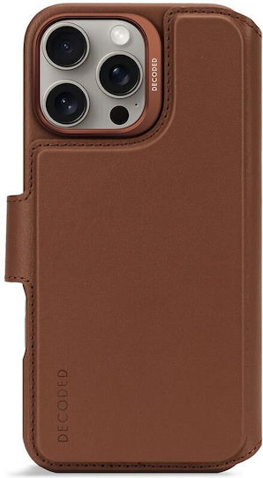 Decoded Detachable Wallet Δερμάτινο 1mm Καφέ (iPhone 16 Pro Max)