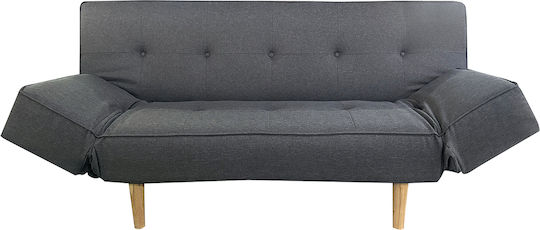Nereida Τριθέσιος Καναπές Κρεβάτι Γκρι 180x90x80εκ.